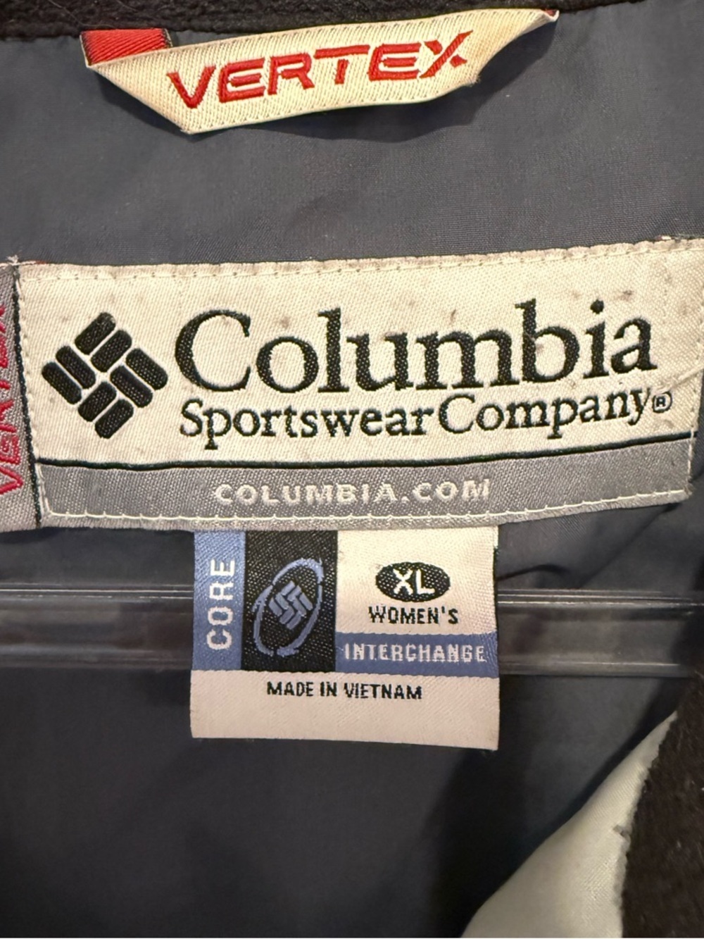 Columbia Vertex Core Interchange Quilted Liner Jacket Navy Blue XL - Picture 7 of 11